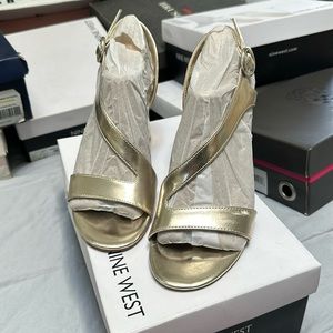 Nine West Champagne Heels